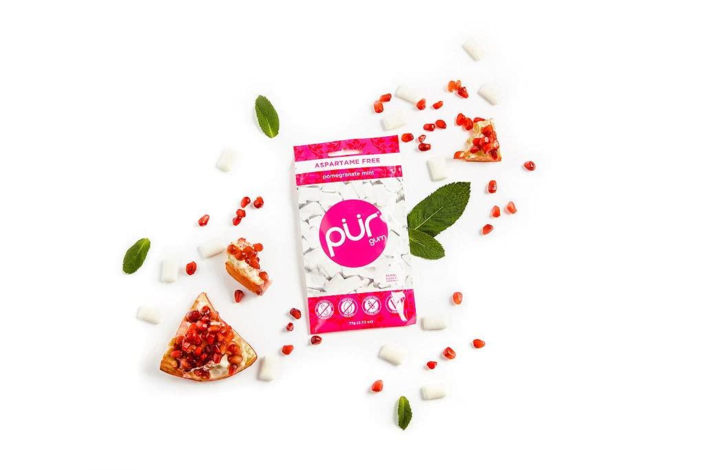 PUR Gum Sugar Free Chewing Gum with Xylitol, Aspartame Free +