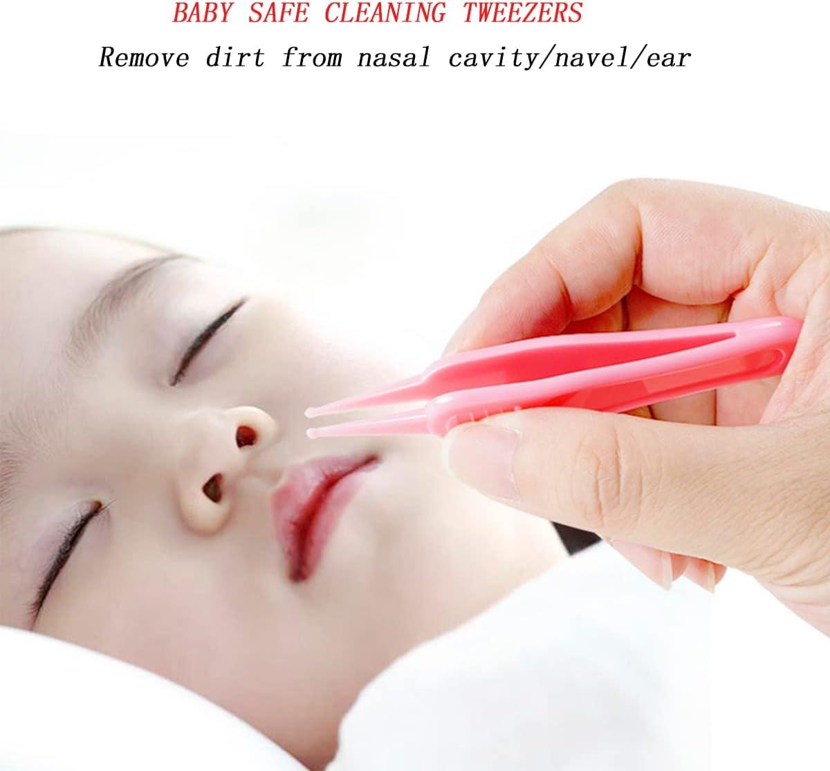 6 Pcs Baby Nose Tweezers Round Head Ear Tweezers Safety and Hygiene Toddler  Nose Cleaning Tweezers for Baby Care
