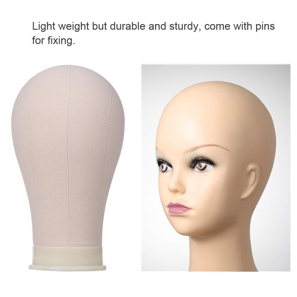 Wig Stand Tripod Canvas Block Mannequin Head for Hairdresser Training  Styling