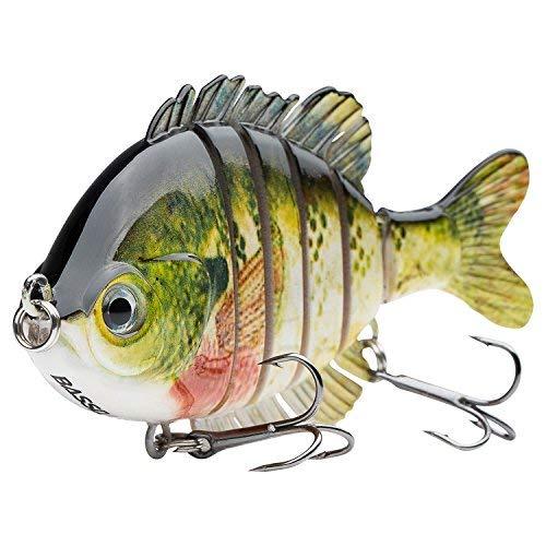 S-Shaped Triple Hooked Swimbait Fishing Lures for Bass Fishing (3 Lures)