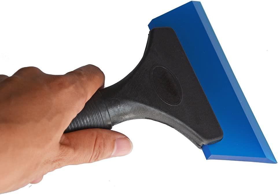 Simple Mini Shovel Plastic Handle Glass Ceramic Floor Cleaning Car Sticker  Scraper Tool Set (1 Scraper + 3 Replacement Blades)