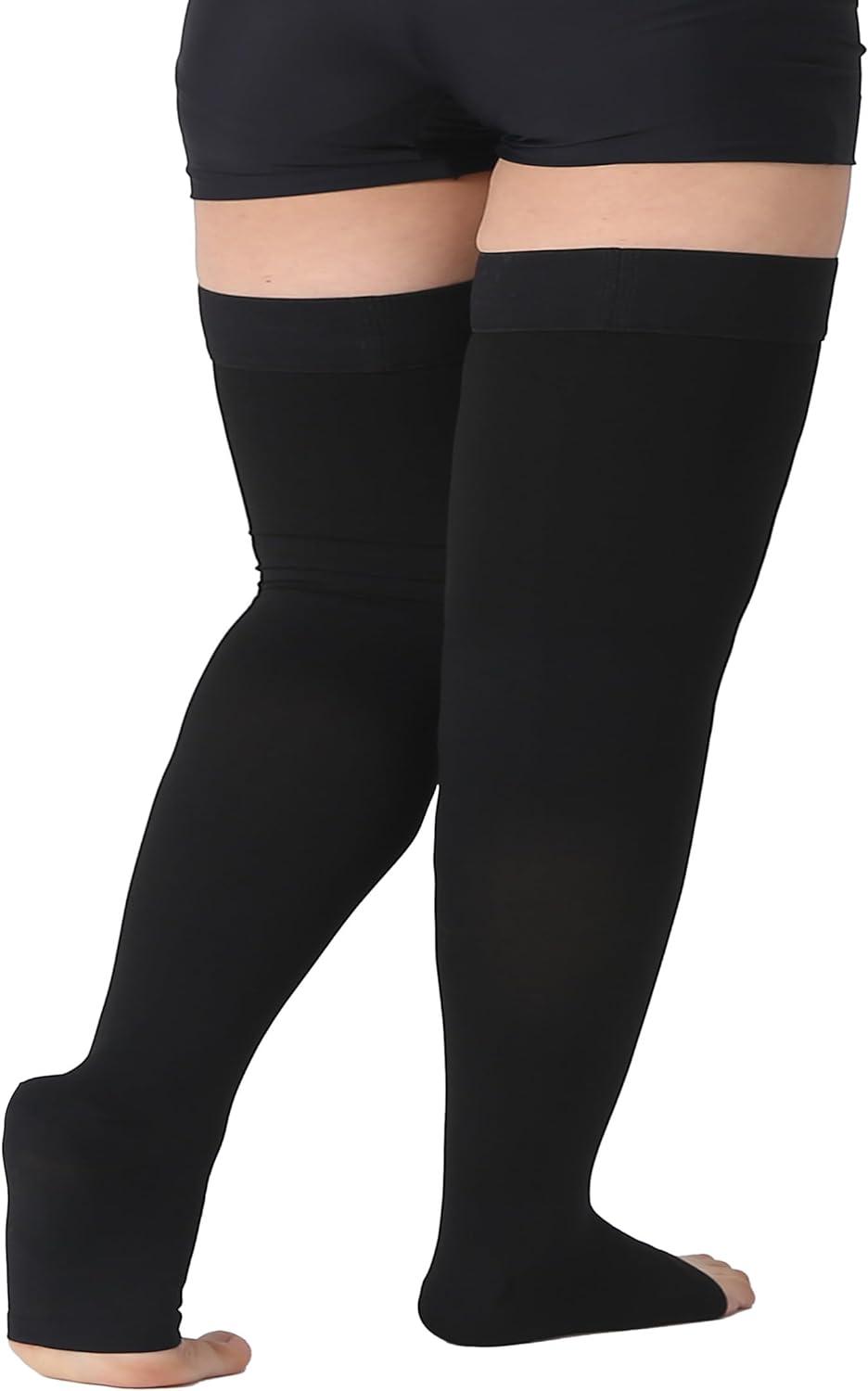 Knee High Compression Stockings 20-30mmHg Women Men Medical Edema Travel  Flight