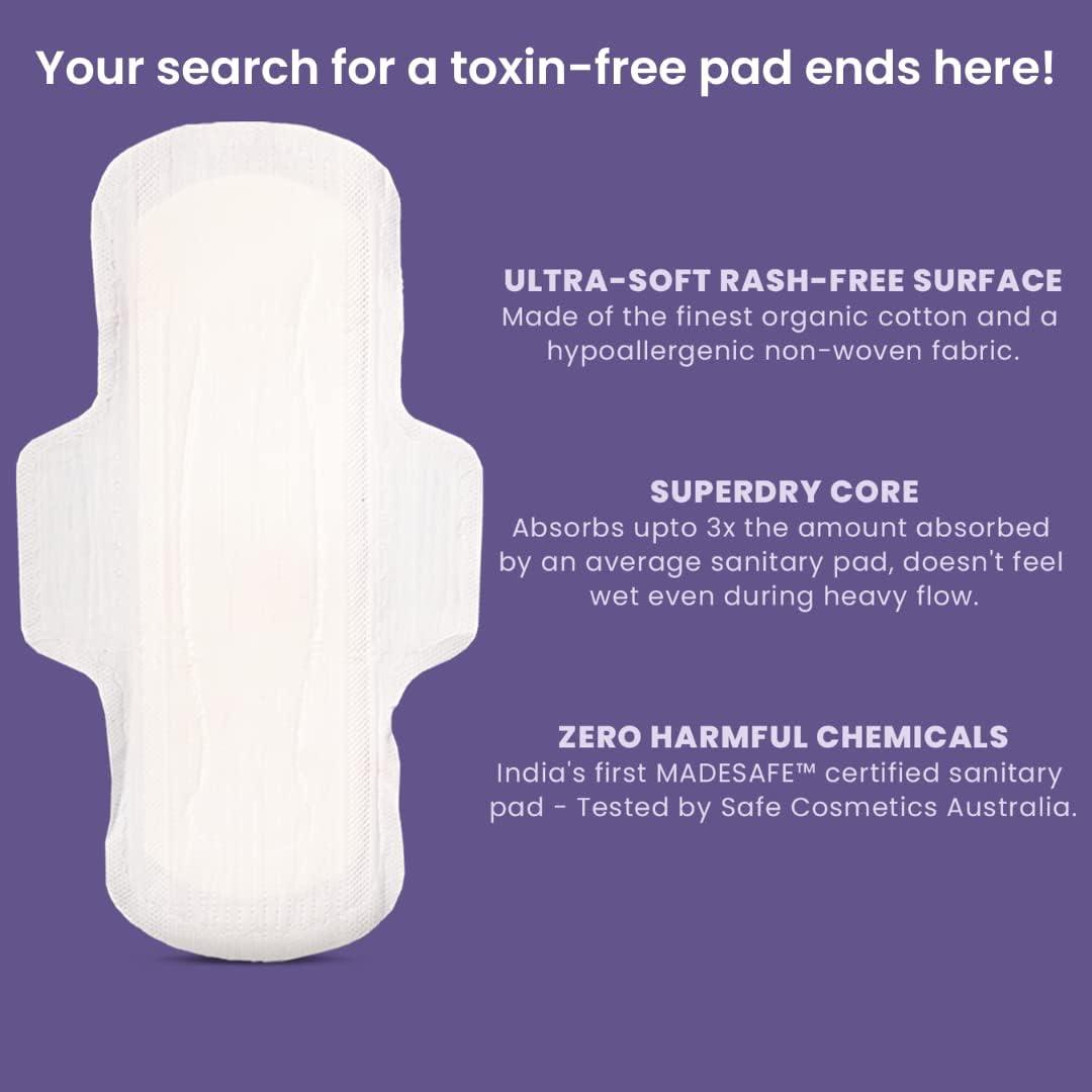 Azah - We've made these organic cotton pads with love, not chemicals.  They're rash-free, synthetic-free and stress-free because who doesn't want  a good night's sleep? #sanitarypad #periods #womenshealth #intimatecare  #hygiene #cottonpads