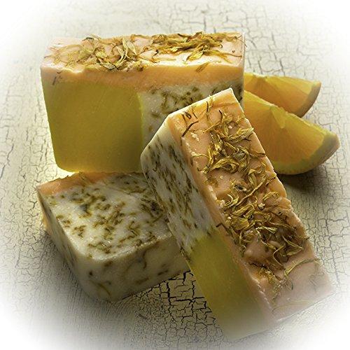 Orange Soap with Calendula Oil (4Oz) - Handmade Soap Bar with Orange, Yuzu  and Calendula Essential Oils, flower petals - Organic and All-Natural – by