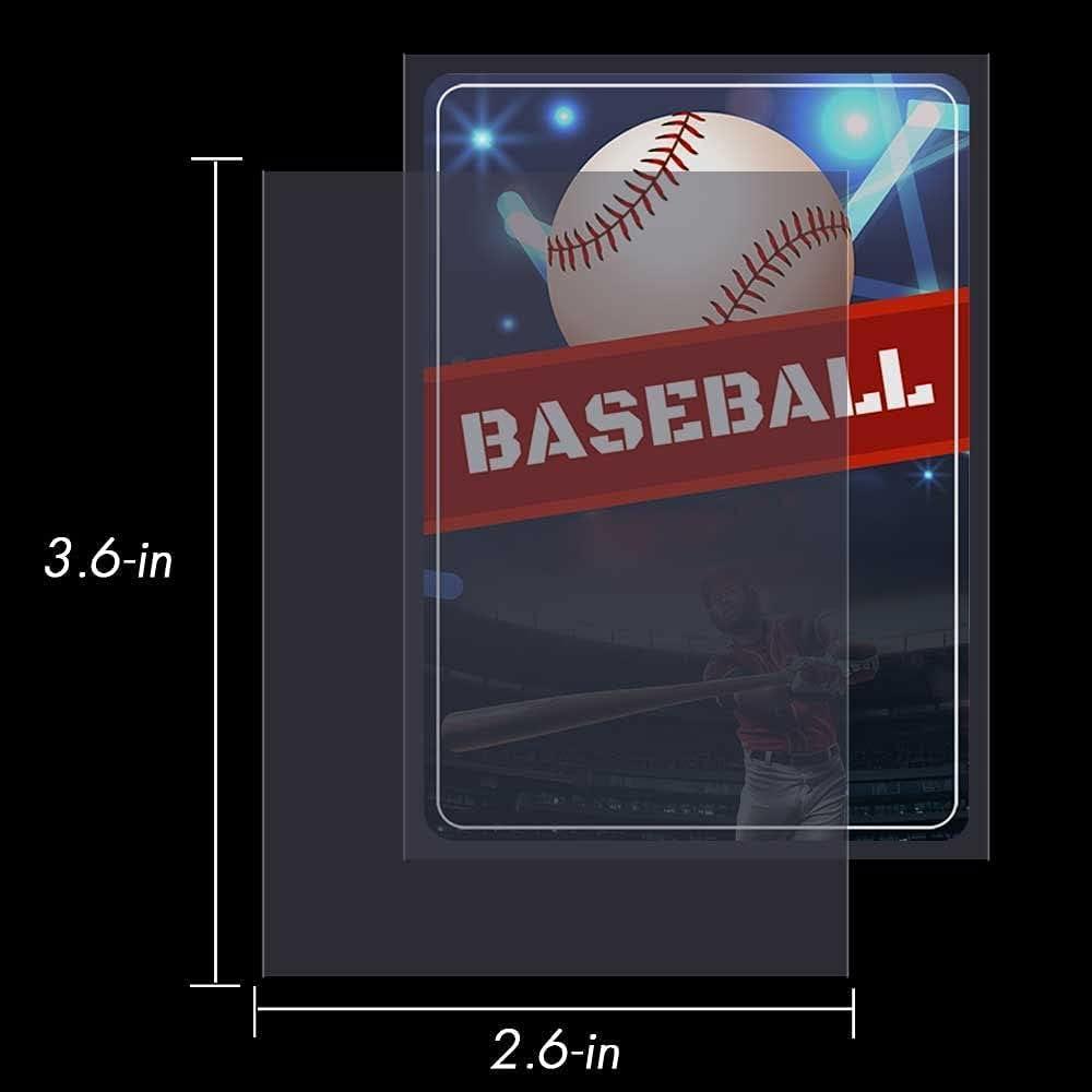 500 Counts Card Sleeves Toploaders for Trading Card, Soft Baseball