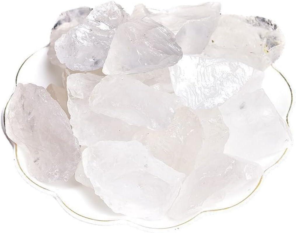Zenkeeper 1lb ite Crystal Stone Natural Raw Stones Fountain Rocks for Tumbling, Cabbing, Polishing, Wire Wrapping, Wicca R