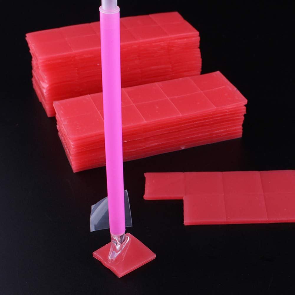 Pink/red Wax Clay for Diamond Painting Mud Small Square 2cm Putty Pen Tack  