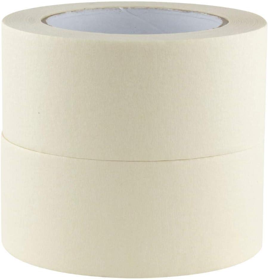 GTSE Masking Tape, 2 Inches x 55 Yards (164 ft), Multi-Surface Adhesive Painting Tape, 2 Rolls