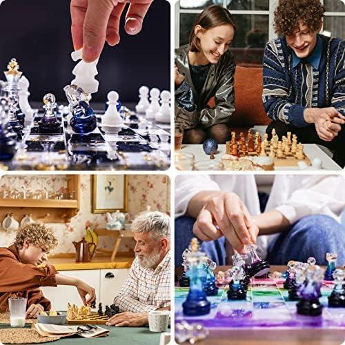 Full Size 3d Silicone Chess Piece Mold For Epoxy Resin, Chess