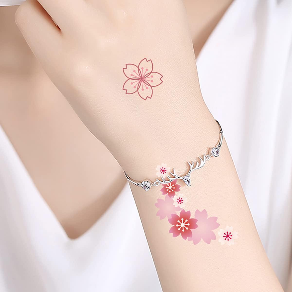 Realistic Fake Flower Tattoos - Rose Orchid Fake Tattoo Sticker Decoration  1pc S | eBay