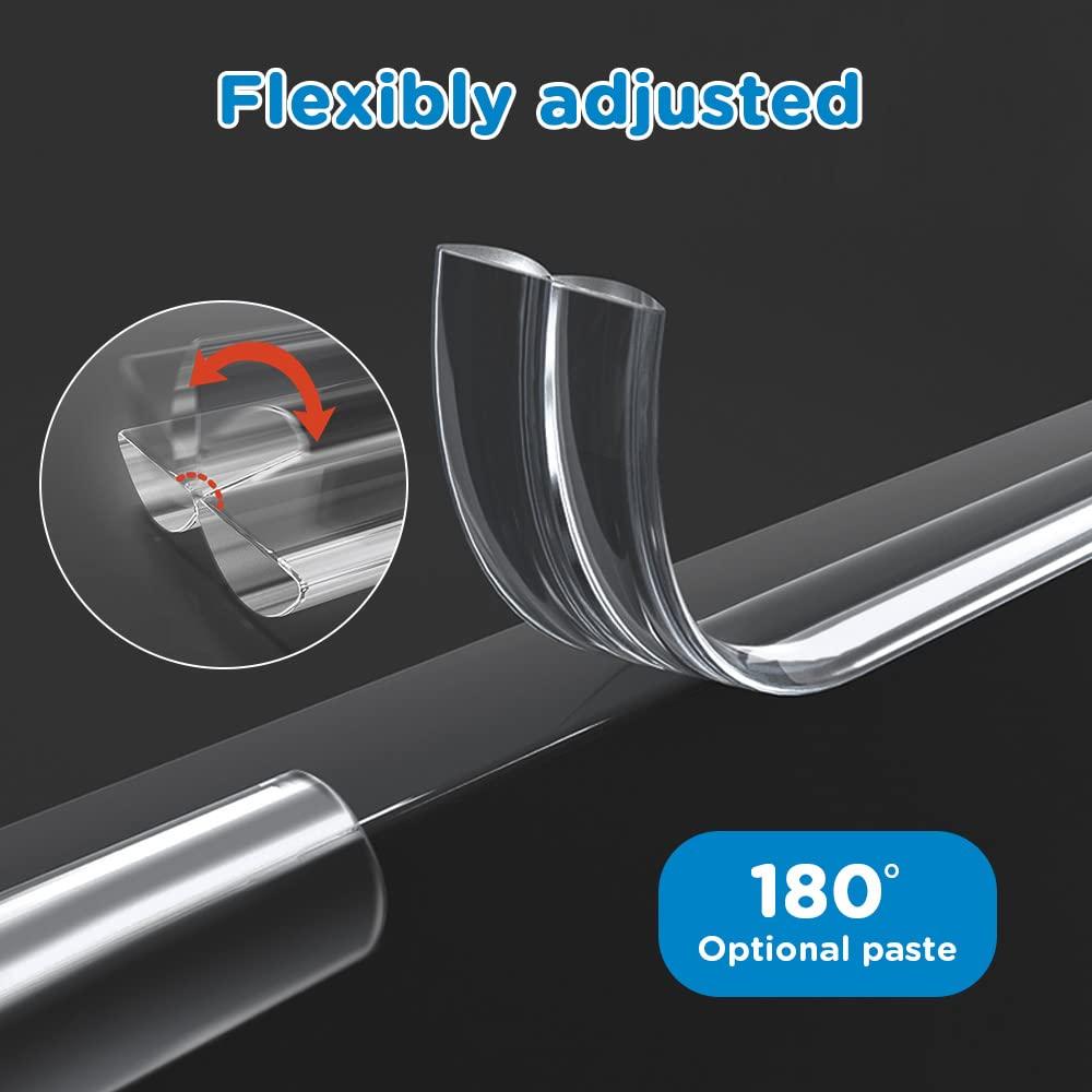 Baby Proofing, 0.6in Edge Protector Strip Clear, Thickened Silicone Soft  Corner Protectors with Upgraded Pre-Taped Strong Adhesive, 6.6ft Edge  Protectors for Sharp Corners of Cabinets, Tables, Drawers 0.60.6in  width(6.6ft length)