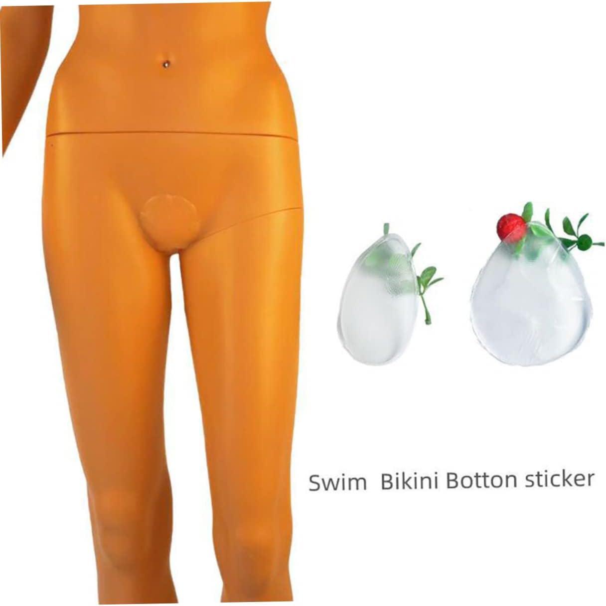 2Pcs Breast Pasties Camel Toe Underwear Women Swimming Sticker