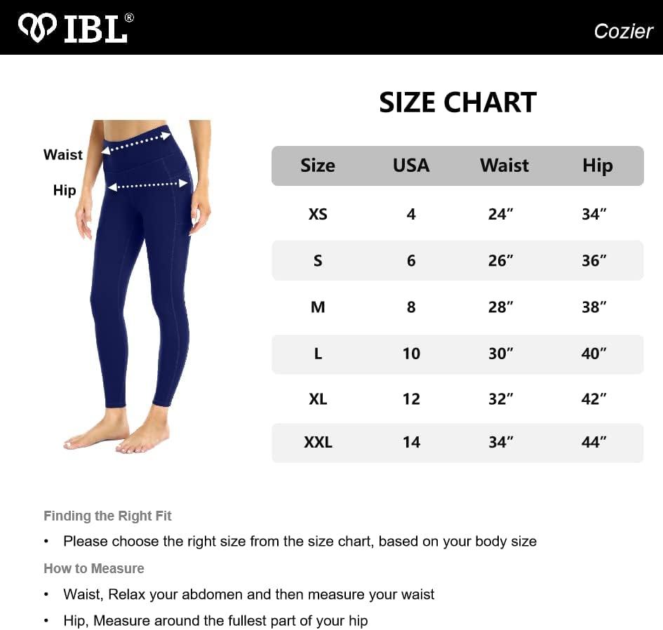  IBL Women's Essential 7/8 Leggings Buttery Soft High