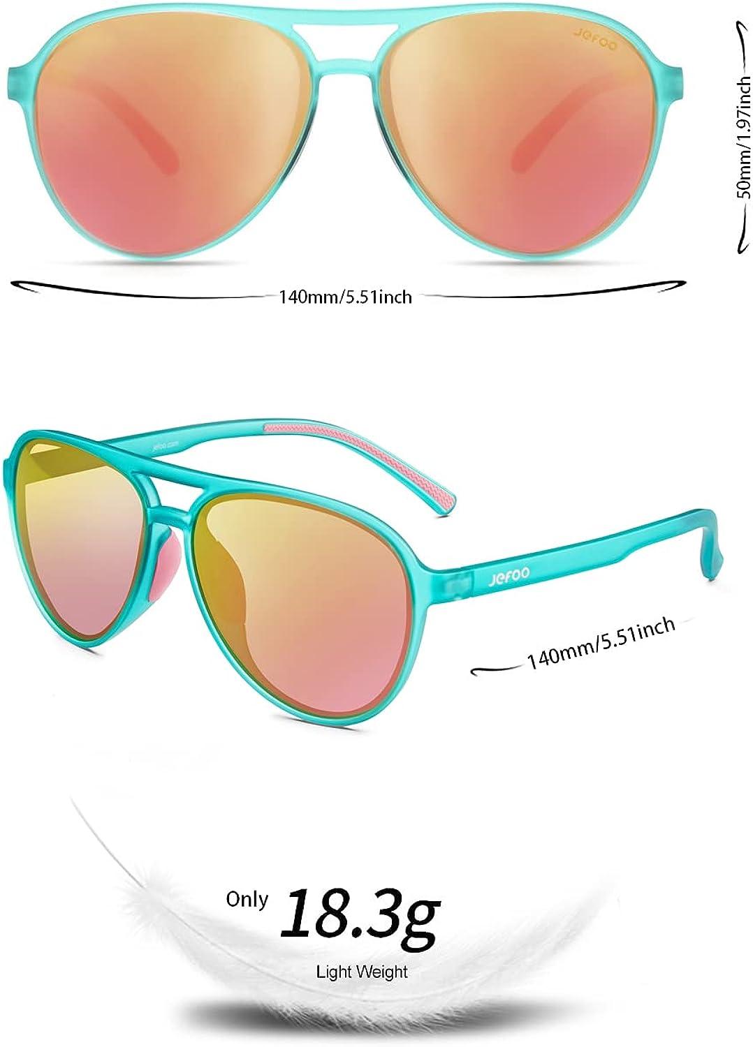 Fashion Sunglasses, Men Women Lightweight Frame Outdoor Protect