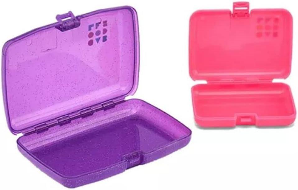 Caboodles Care Pack and Lil Bit Set  Mini Cosmetic Storage for Purse With  Snap-Tight
