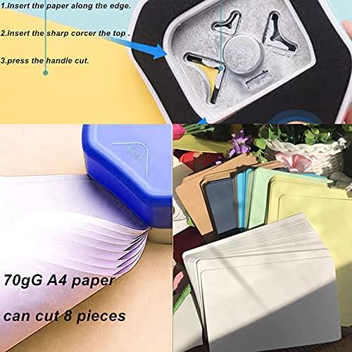  Paper Corner Rounder - R4 4mm Corner Cutter Punch Tool,  Laminated Cards, Cardstock, Scrapbooking,Photo Card Making, Paper Cutting  DIY Crafts Puncher for Office, School, Home : Arts, Crafts & Sewing