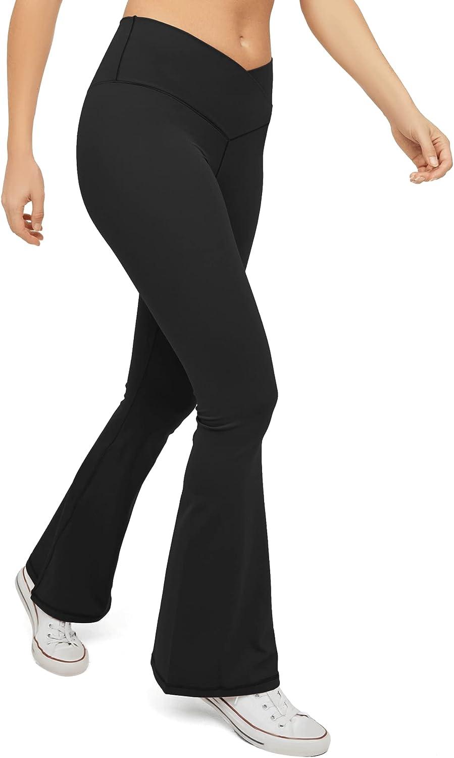 Womens Flare Leggings with Pockets Bootcut High Waisted Yoga Pants Gym  Workout Work Pants 