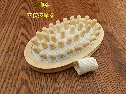 Natural Wooden Massagers Wood Hand-Held Massager Body Brush Cellulite  Massager Reduction (2 Pcs)