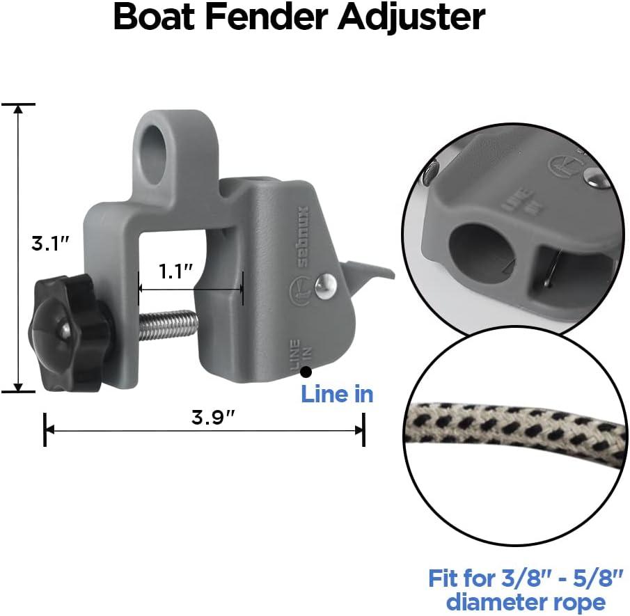 Sebnux Pontoon Boat Fender Clips Pontoon Boat Square Rail Fender