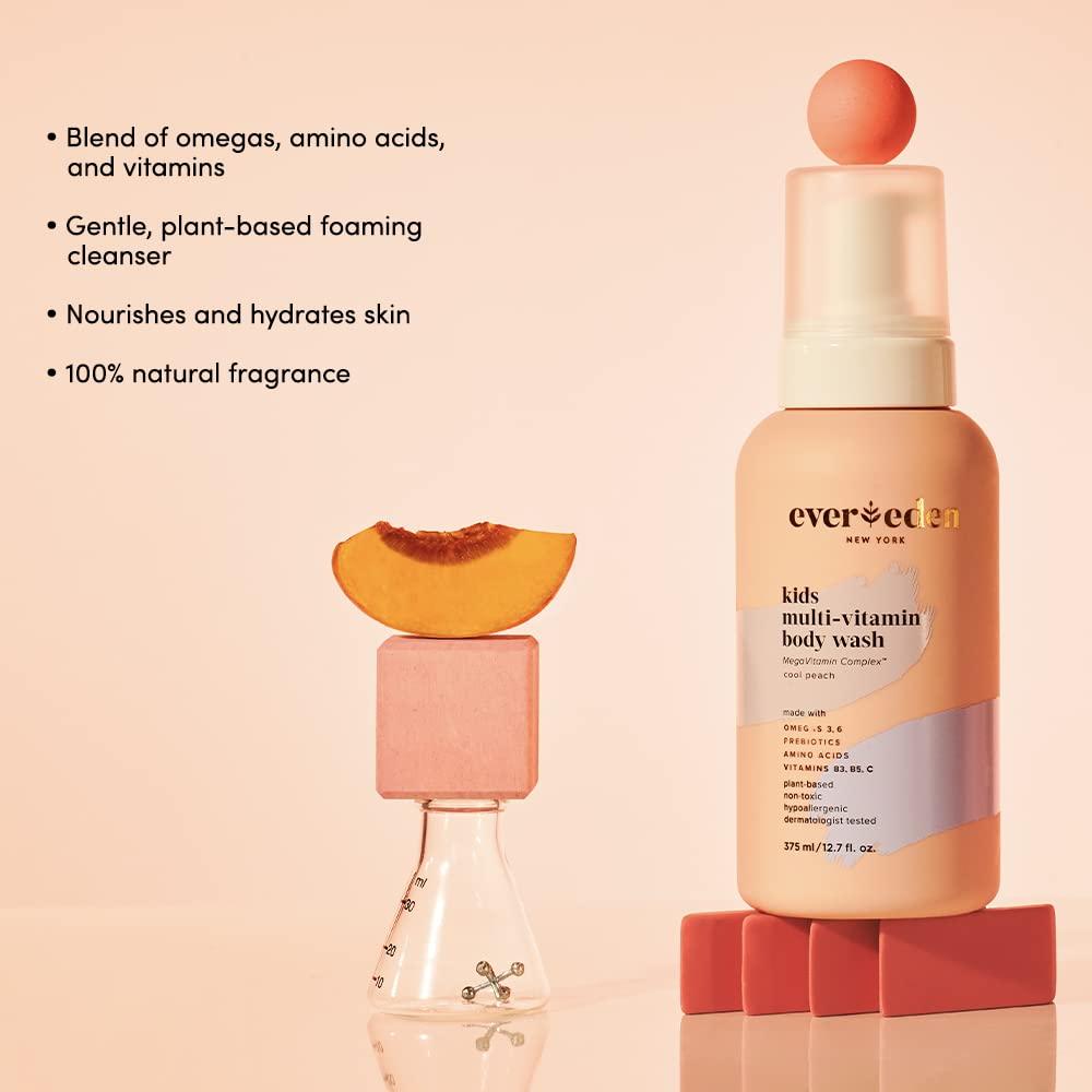 Evereden Kids Face Wash: Melon Juice, 3.4 fl oz. | Plant Based and Natural Kids Skin Care | Non-Toxic and Organic Ingredients | Multi-Vitamin Skin