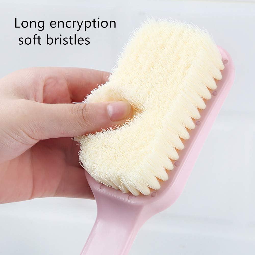 Soft Bristle Cleaning Brushes Multi-function Curved Long Handle