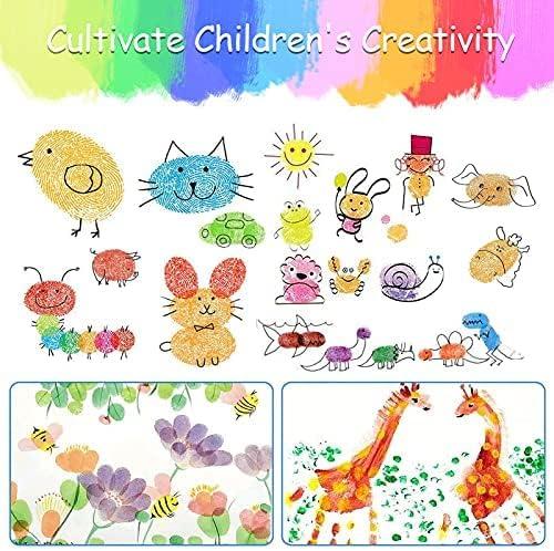  Children Ink Pad Set Washable 12 Colors Children Printing Ink  Pad for Kids Painting DIY : Arts, Crafts & Sewing