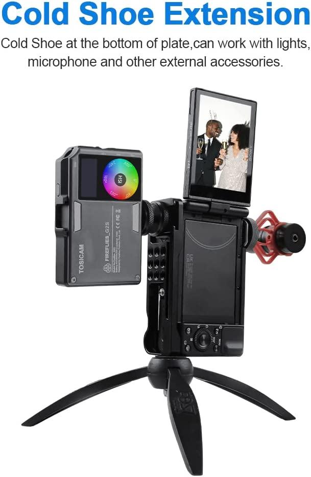 TOSICAM ZV1 Camera Base Mount Bracket for Sony ZV1 Compact Camera