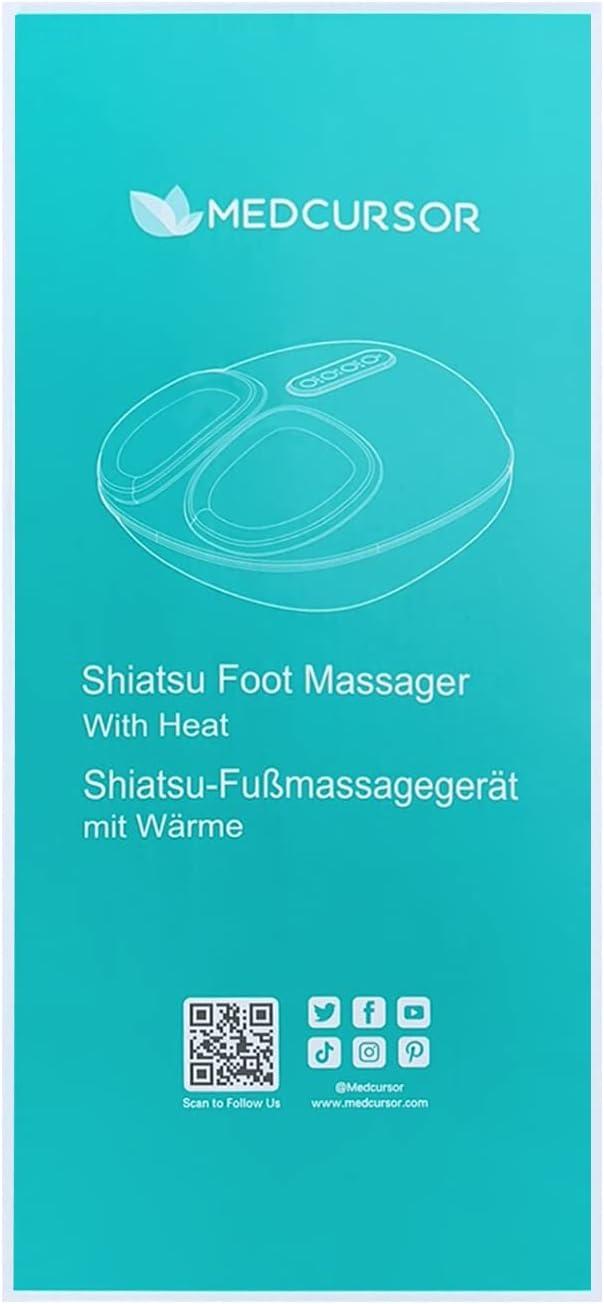 Medcursor Neck and Shoulder Massager with heat, electric shiatsu knead