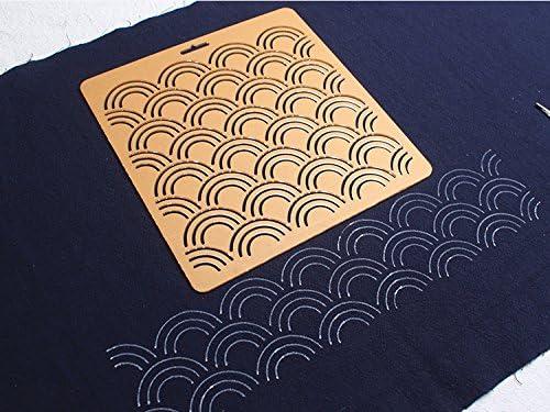 Sashiko Stencil by QH Textiles - Hishi seikaiha
