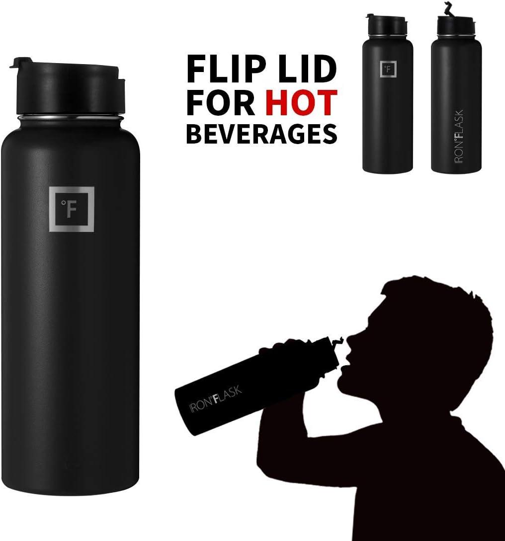 Iron Flask IRON AFLASK Sports Water Bottle - 32 Oz 3 Lids (Straw Lid), Leak  Proof - Stainless