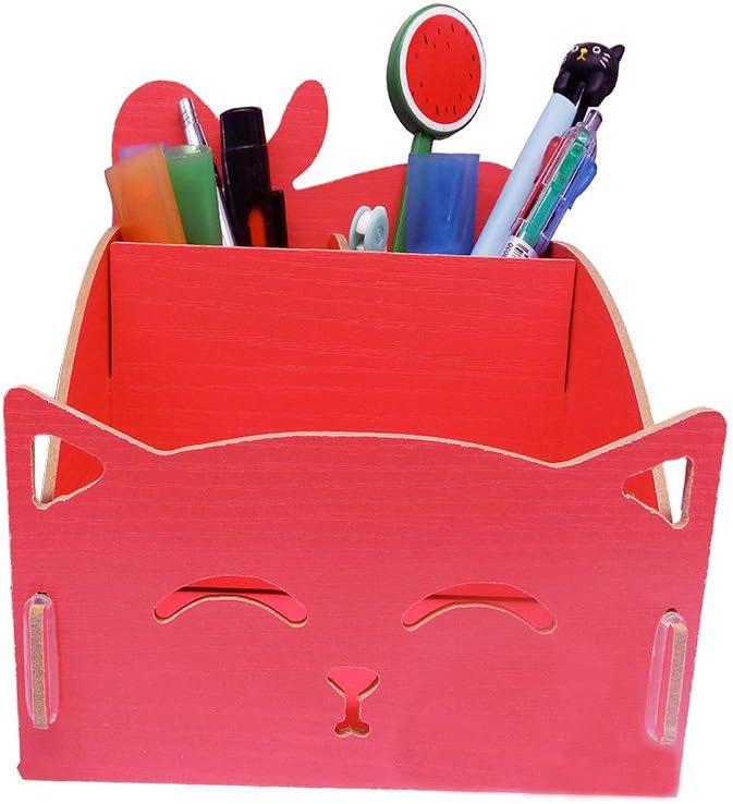 Red Desk Organizer cute Desk Accessories for Women Desktop 