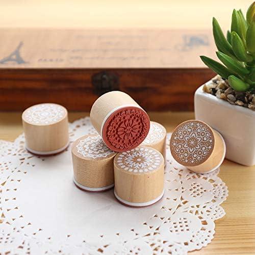  Five Stars Wooden Rubber Stamp No. 1 (2.5 x 2.5) : Arts,  Crafts & Sewing