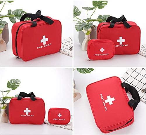  Trunab Small First Aid Kit Bag Empty Portable Emergency Kits  Trauma Bag, Ideal for Car, Home, Camping and Hiking, Red Bag Only : Health  & Household