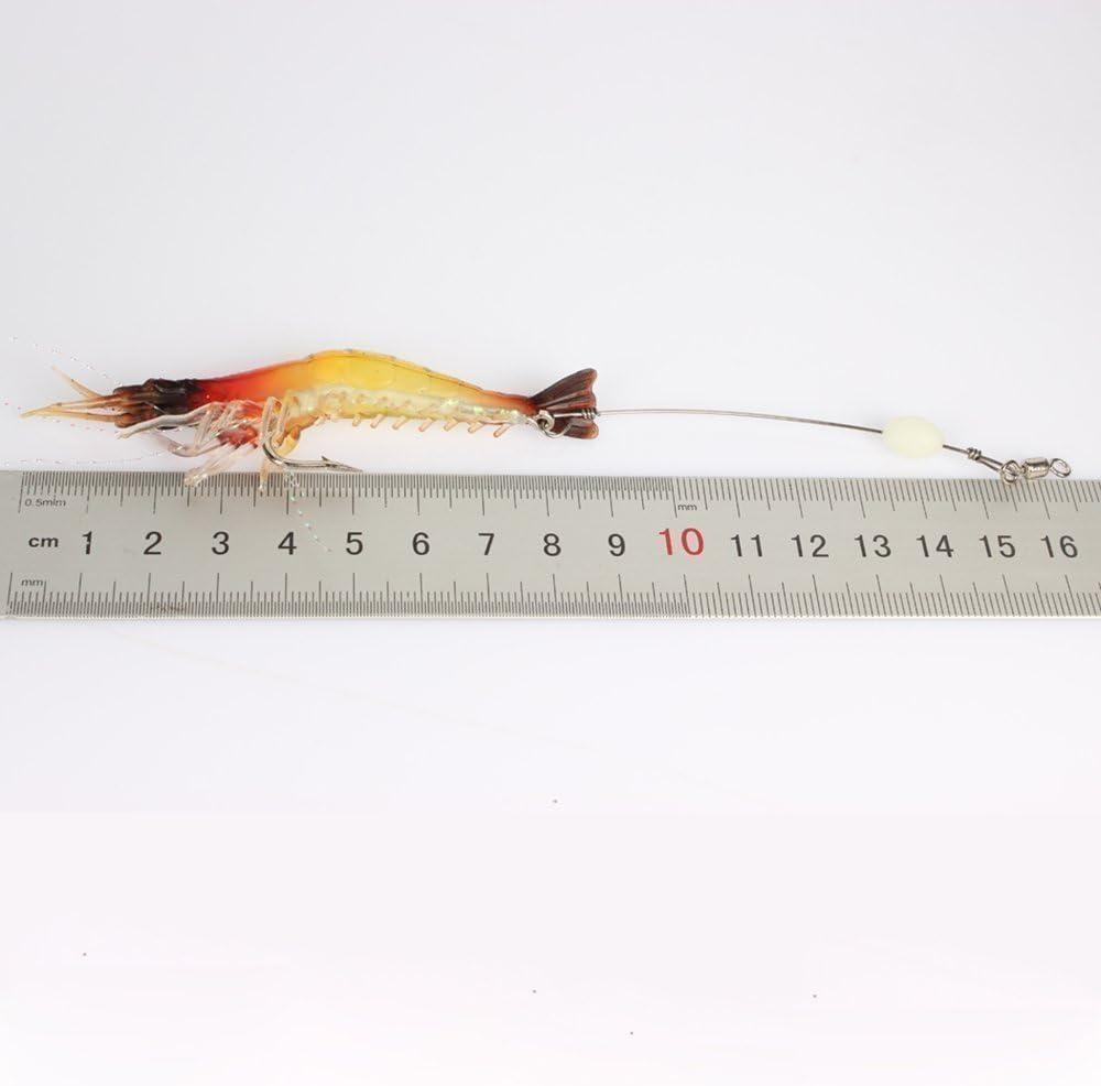 Shrimp Bait Luminous Fishing Lure Plastic Shrimp Fishing Lures