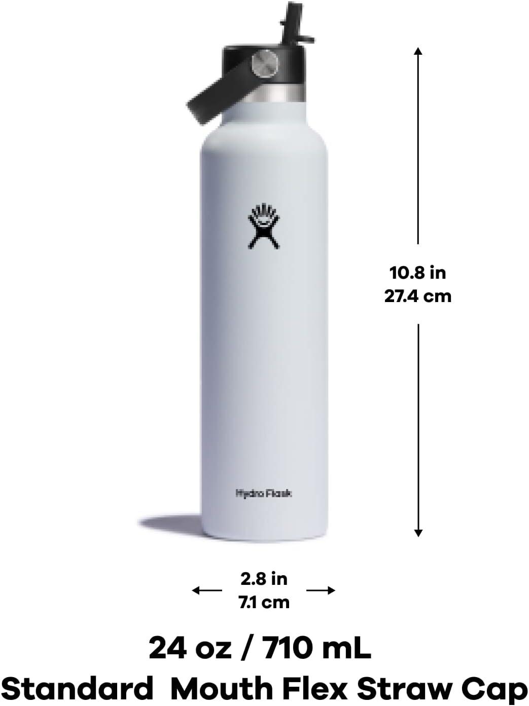 Hydro Flask Standard-Mouth Vacuum Water Bottle with Flex Cap - 24 fl. oz.