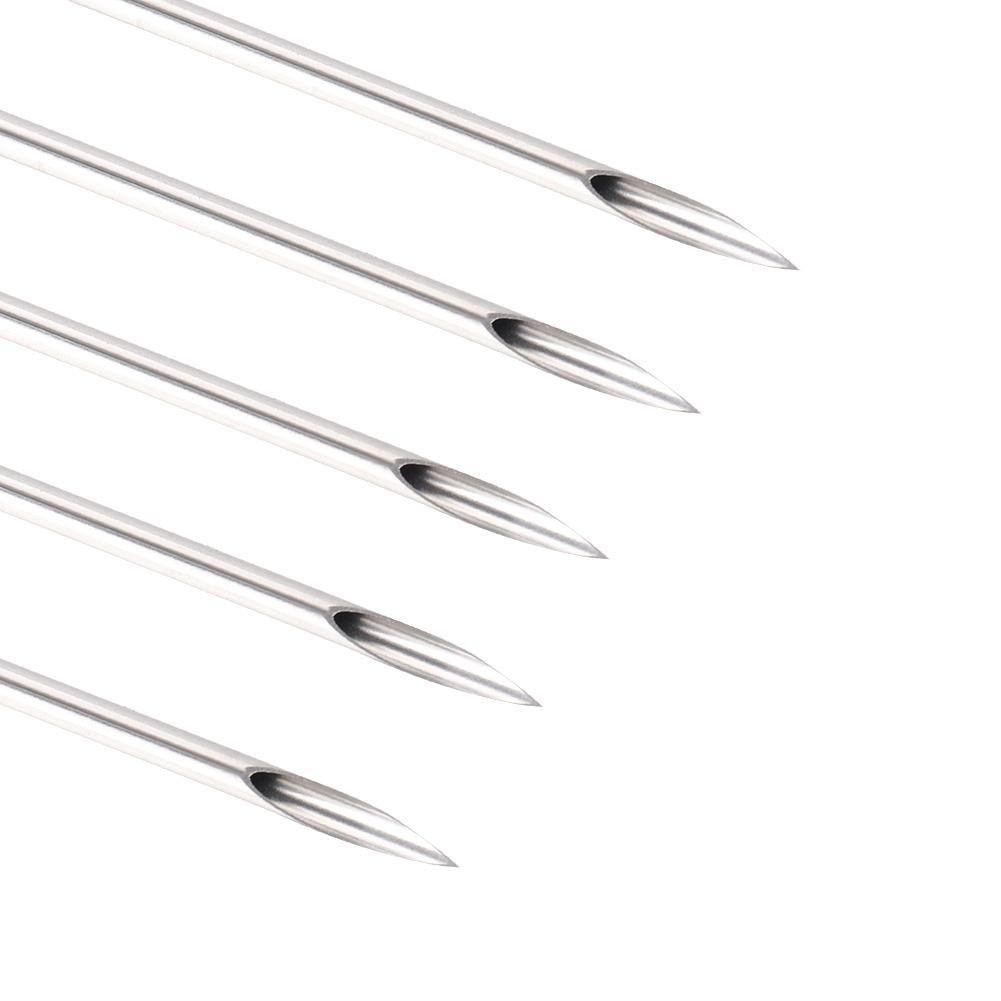 100 Pieces Body Piercing Hollow Needles with Stainless Steel Forceps Mixed  Sizes 12G 14G 16G 18G 20G Ear Piercing Needles for Belly Ear Tongue