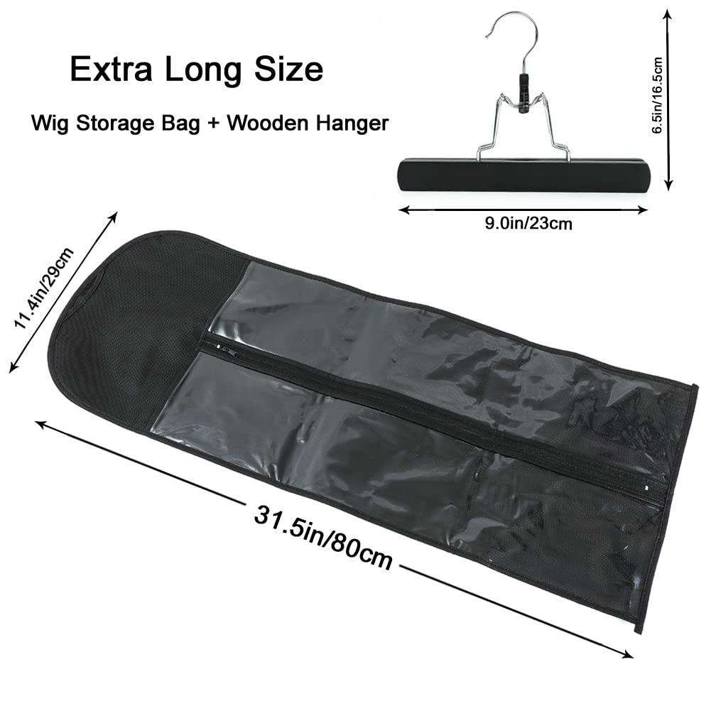 Extra Long Hair Extension Holder Without Hanger, Portable Storage