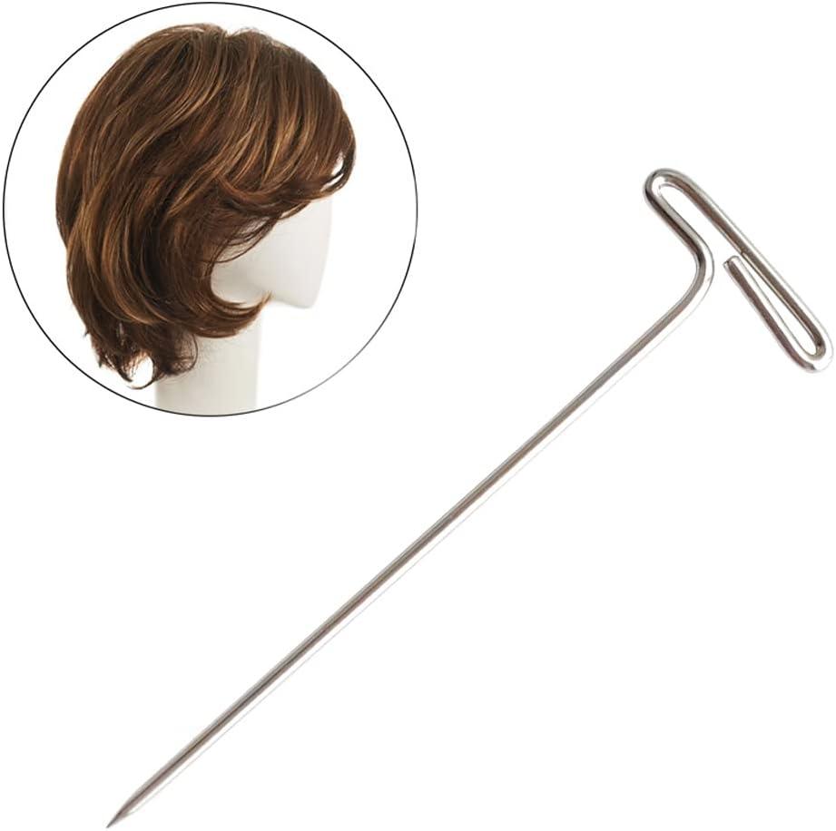 T Pins, 100 Pcs 1 Inch - Nickel Plated Steel Wire Wig T-pins with Plastic  Box