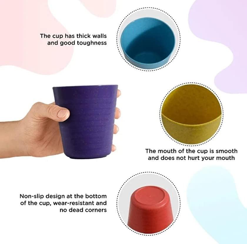 Plastic Cup Reusable Childrens Kids Durable Plastic Drinking Cups