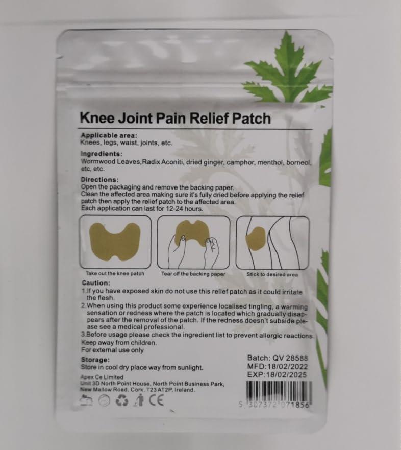 Tupilamc Flexiknee Natural Knee Pain Patch Flexiknee Knee Joint