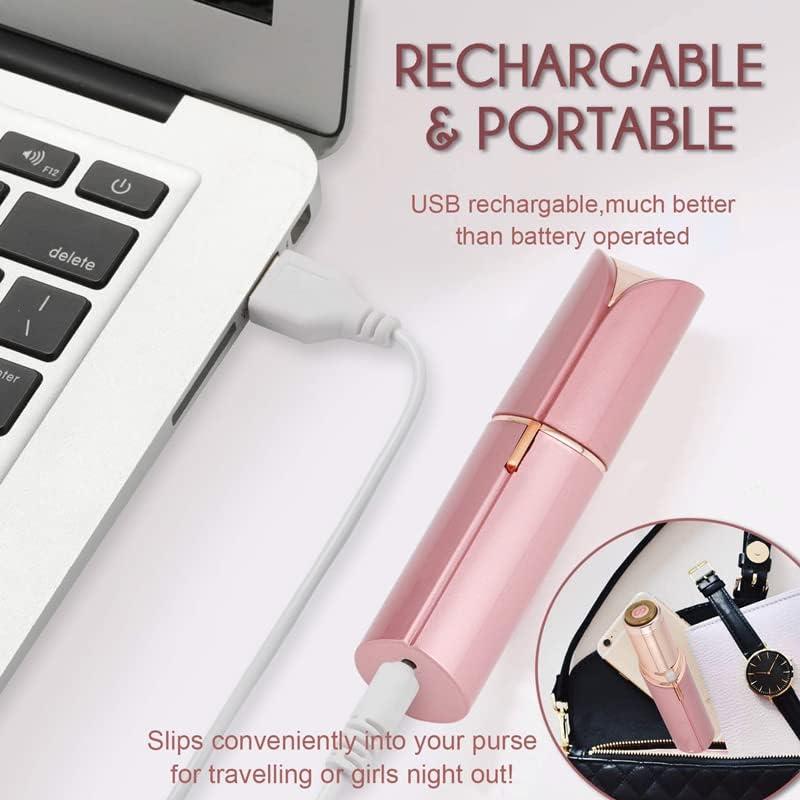 USB Rechargeable Flawless Facial Hair Remover Original - Painless Hair  Remover for Women's - USB Flawless Hair Remover Machine - Rechargeable  Flawless Hair Removal with Battery Included