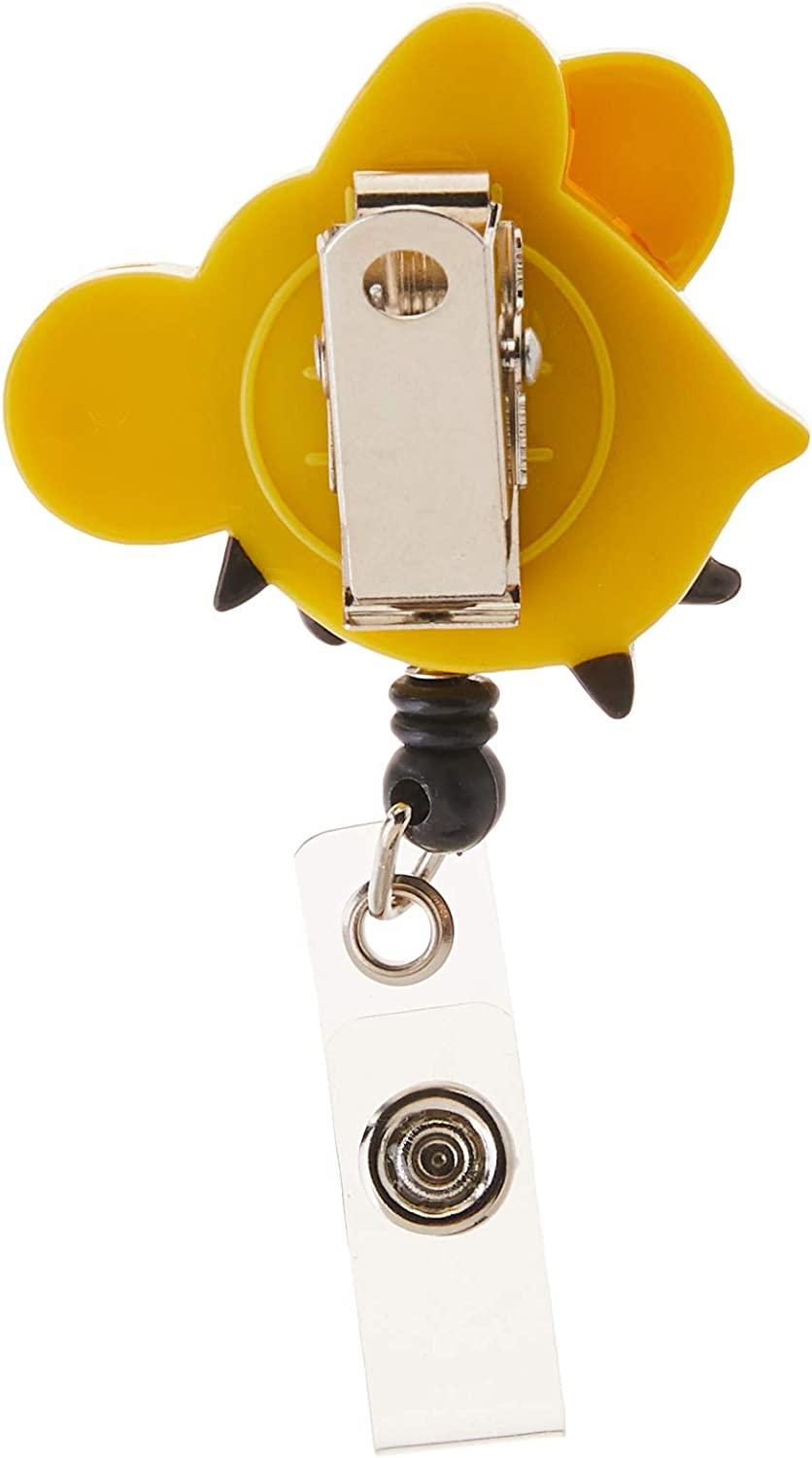 Prestige Medical S14-bee Retractable Badge Holder with Bulldog