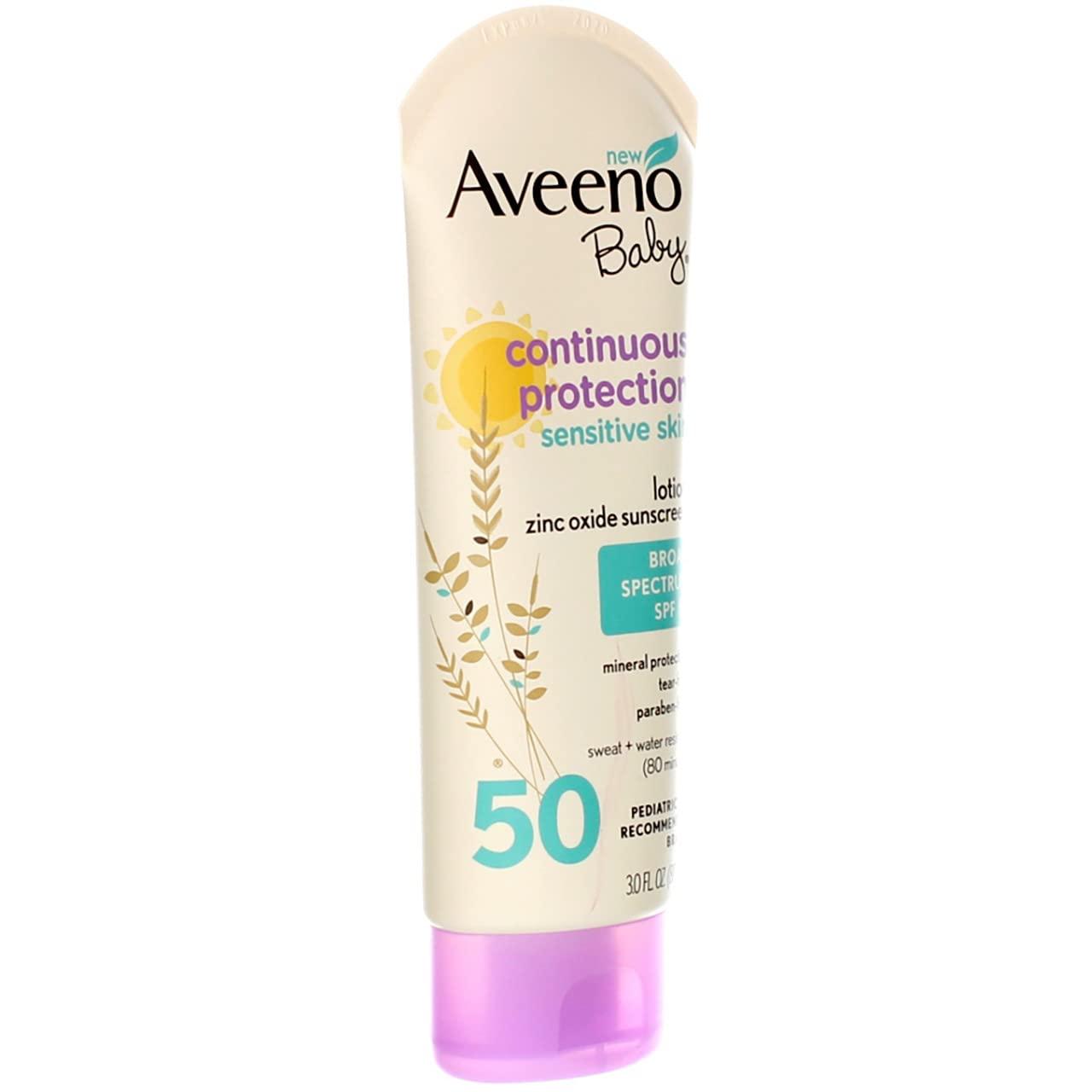 Aveeno Baby Continuous Protection® Sensitive Skin Lotion Zinc Oxide