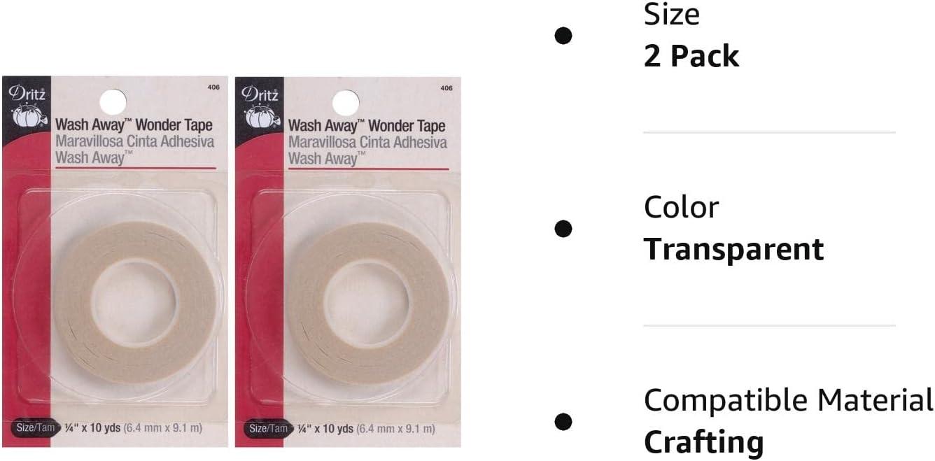 Dritz Wash Away Wonder Tape - 1/4 x 10 yds.