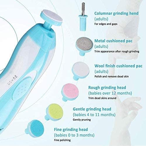 Buy ARDAKI Baby Nail Trimmer New Born Baby & Mother Electric Nail Trimmer  Filer Cum Manicure Set Safe Effective for Baby/Kid, Nail Filer and Grinder  Set Multiple Filing Head Manicure Set Online