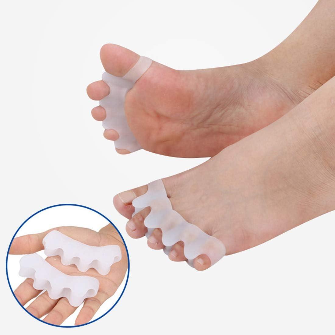 Toe Separators Gel Toe Stretcher Yoga Spacers Toes Stretching Restore  Overlapping Toes Realign Crooked Toes Hallux Valgus Relief Toe Straightener  fit Sizes 5-12 (Large (8 Count)) Large (10 Count)