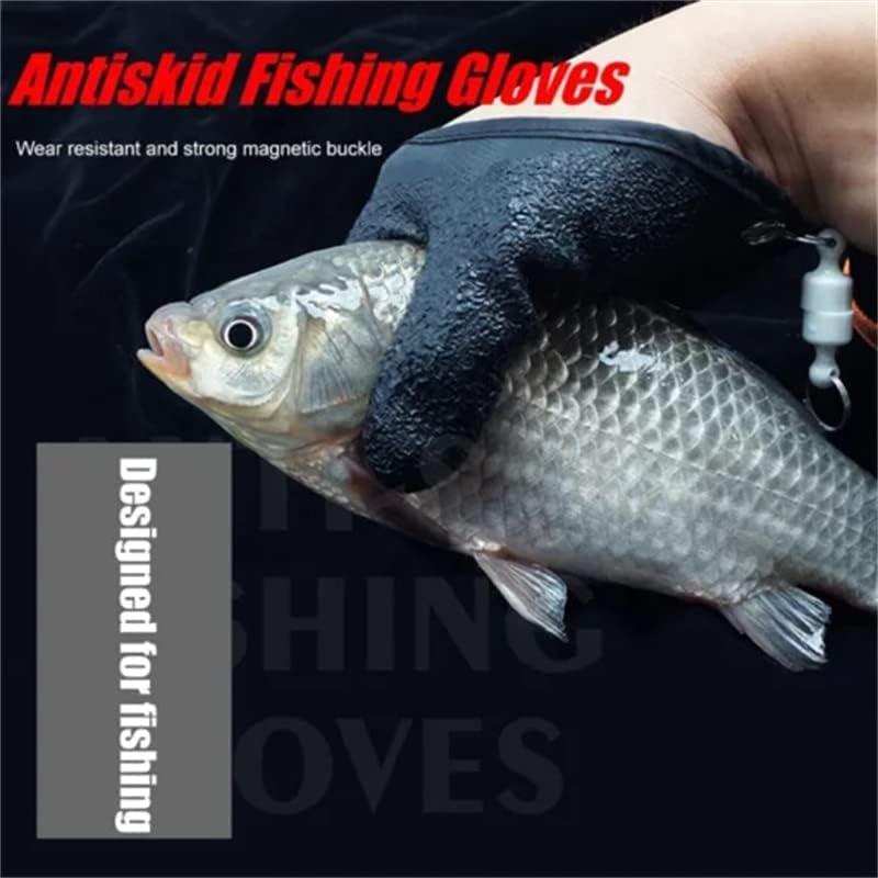 HYOIIO Fishing Catching Gloves Non-Slip Fisherman Protect Hand Professional Fishing  Gloves Anti-Slip Prevent from Puncture Scrapes Fish Cleaning Gloves Outdoor Fishing  Gloves