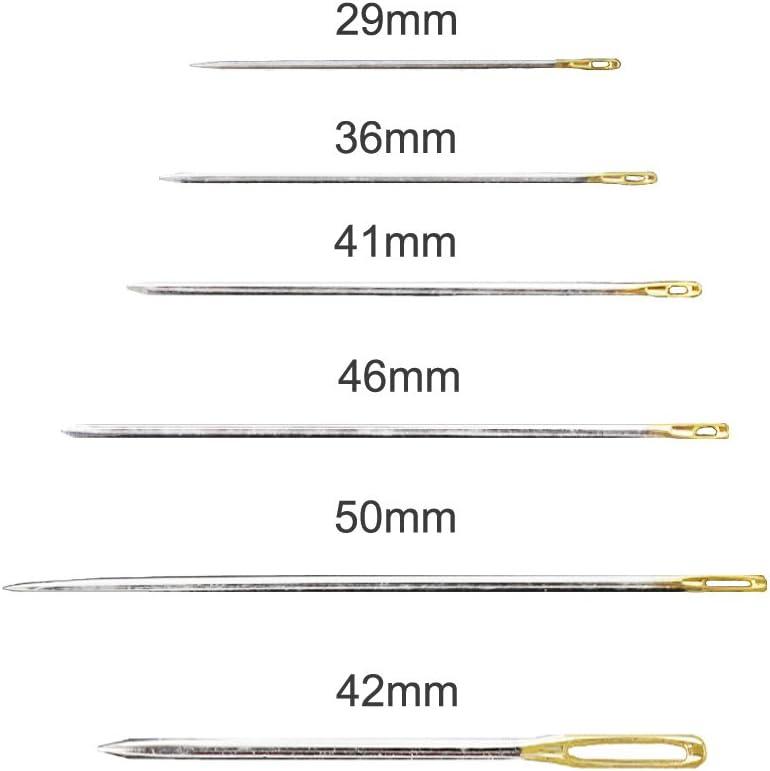 Set of 30 Extra Long Needles with Large Eye, Good for Sewing, Leather  Works, Yarn etc. (Set of 30 pcs)