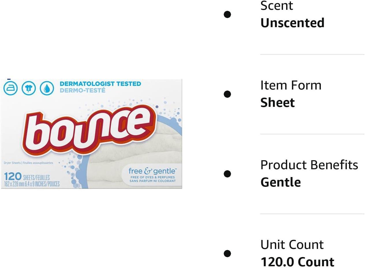 Bounce Free & Sensitive Dryer Sheets