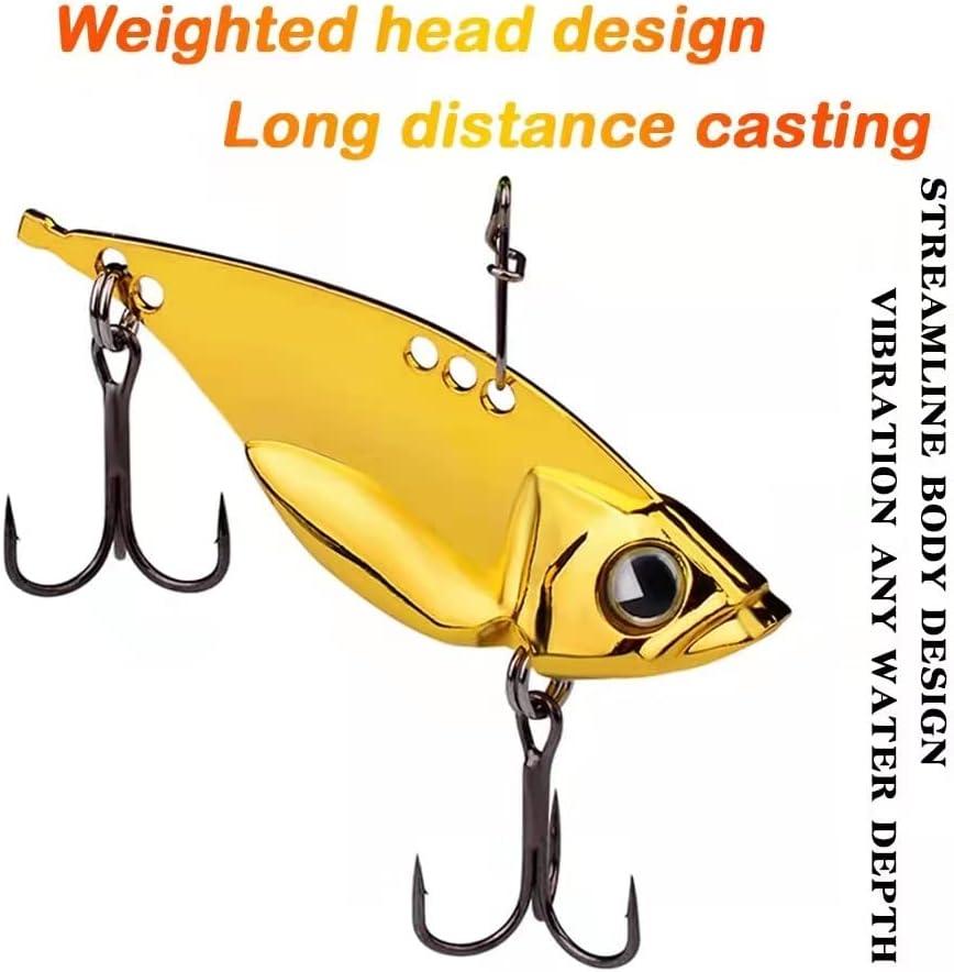 Silver/God Hard Hook Bass Tackle VIB Fishing Lures Crank Bait